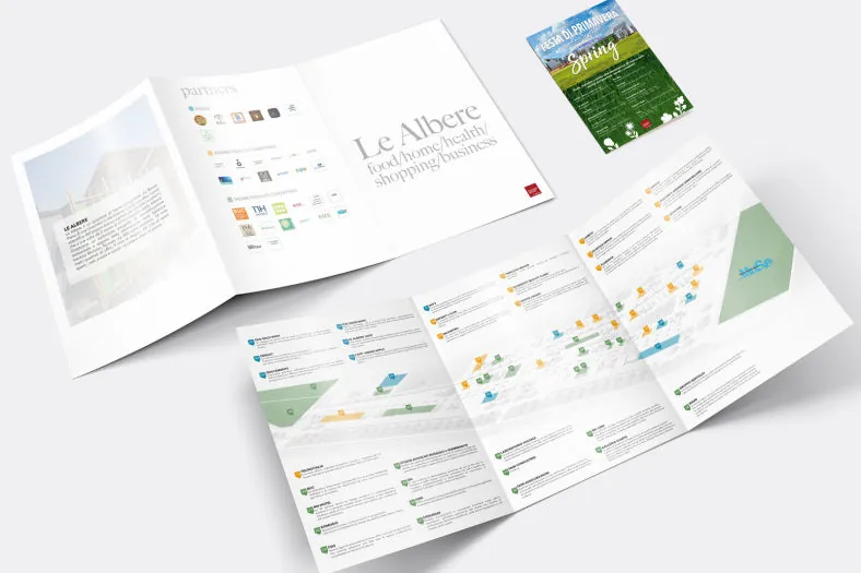 Brochure e flyer per Le Albere