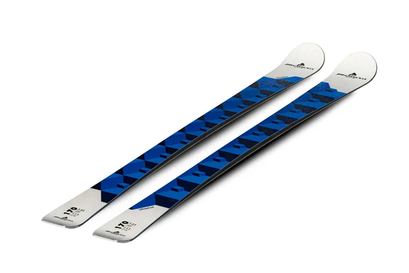 Coppia di sci Blossom con grafica blu