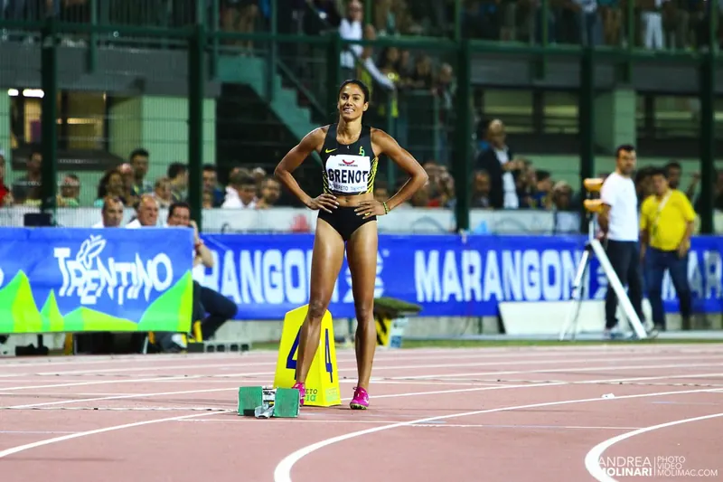 Atleta in pista al Palio Città della Quercia di Rovereto