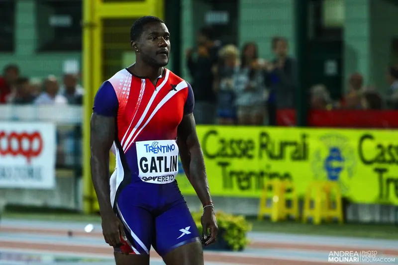 Justin Gatlin al Palio Città della Quercia di Rovereto