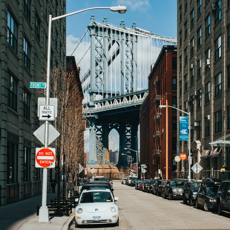Manhattan Bridge visto da Dumbo, Brooklyn