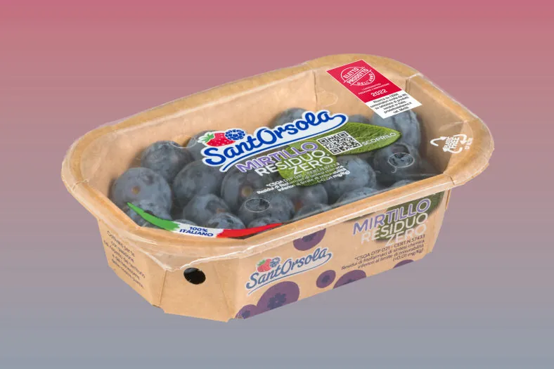 Packaging del Mirtillo Residuo Zero per Sant'Orsola
