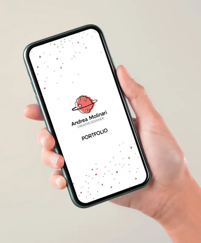Portfolio di Andrea Molinari, versione mobile